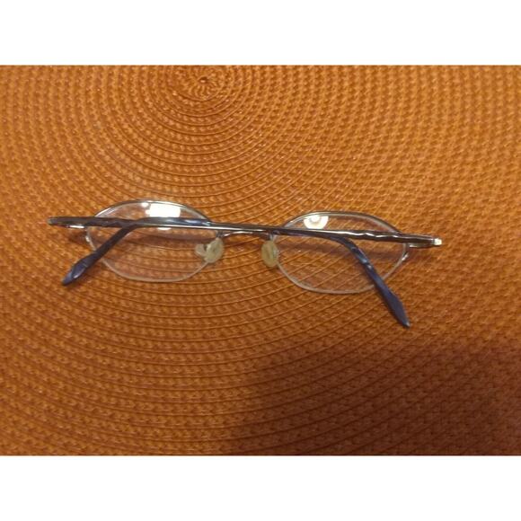 Nicole Miller Eyeglass Frame Half Rimless Bridge 47-19-135 Blue - Picture 9 of 9